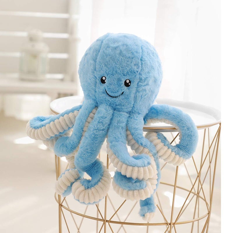 TONGSONG Cute Cartoon Octopus Plush Doll Toys Gift Sea Stuffed Toys for Kids and Lovers Home Decor (Blue, 15.7-Inch) - Image 2