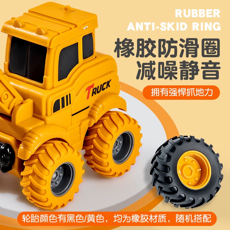 Children'S Toys Push-Slide Pull-Back Construction Vehicles Excavator Plastic Bulldozer Kids Toys Gifts - Image 4