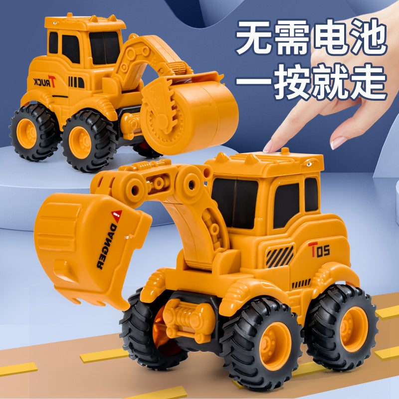 Children'S Toys Push-Slide Pull-Back Construction Vehicles Excavator Plastic Bulldozer Kids Toys Gifts - Image 2