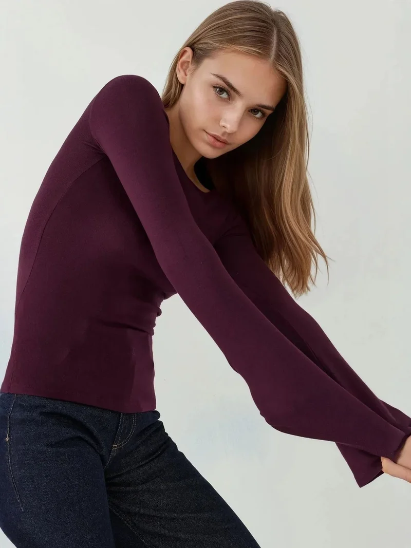 HICCUP Bell Sleeve Basic Top