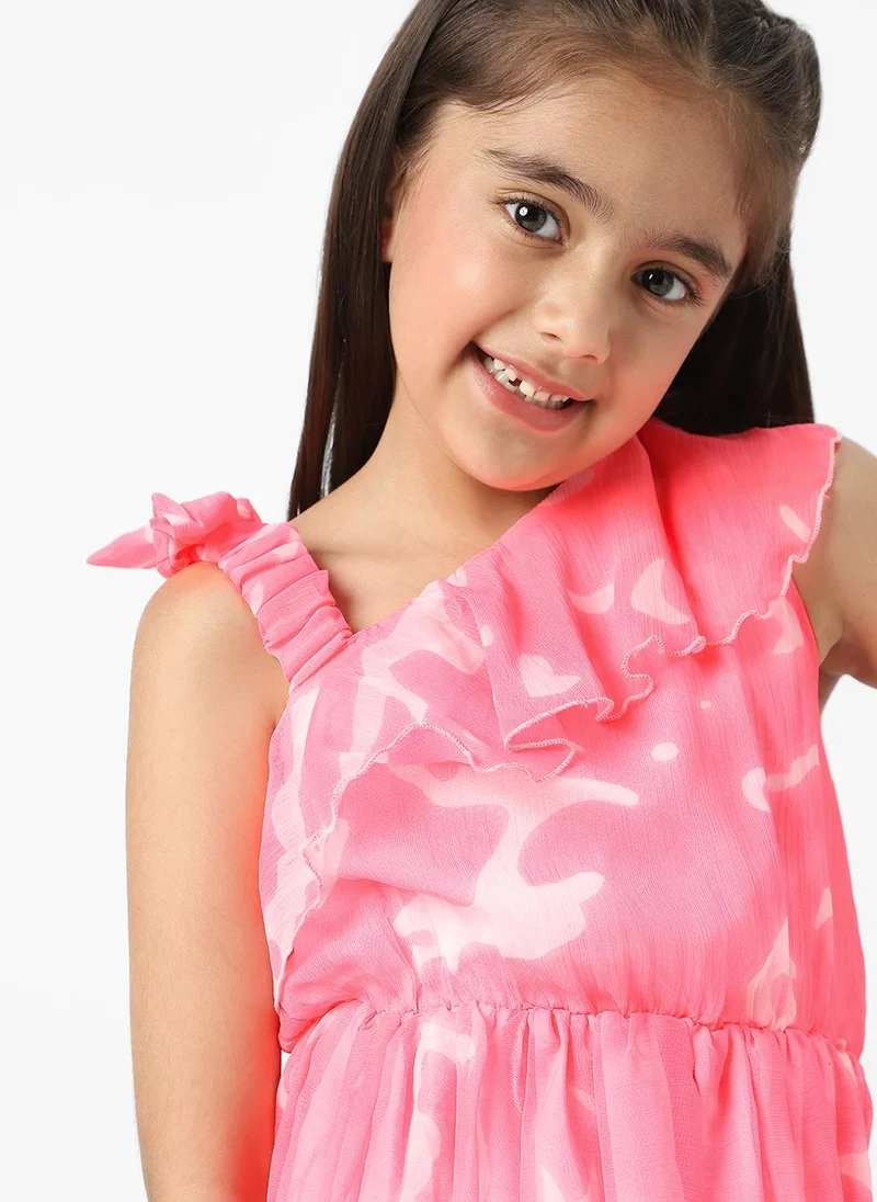 Nautinati Ruffled Tie Strap Dress
