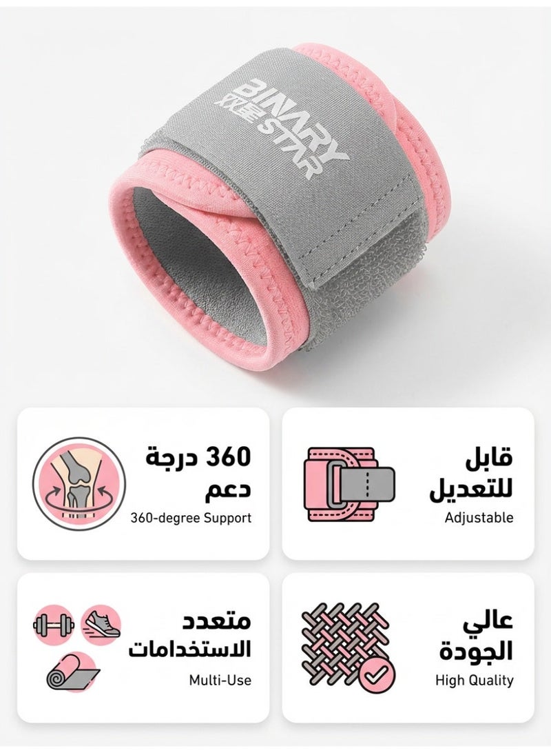 BINARY STAR Adjustable Compression Wrist Wraps (1 Pair) - Gym, Weightlifting, Basketball, Typing, Arthritis & Tendonitis Support for Men & Women " - Image 3