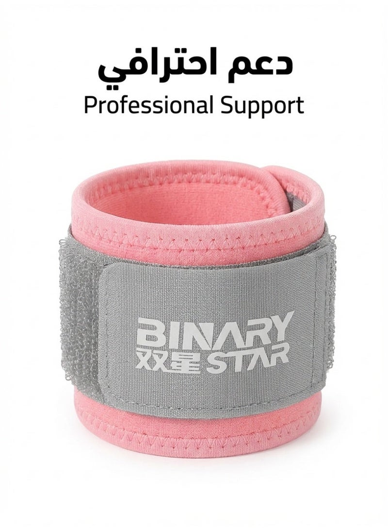 BINARY STAR Adjustable Compression Wrist Wraps (1 Pair) - Gym, Weightlifting, Basketball, Typing, Arthritis & Tendonitis Support for Men & Women " - Image 2