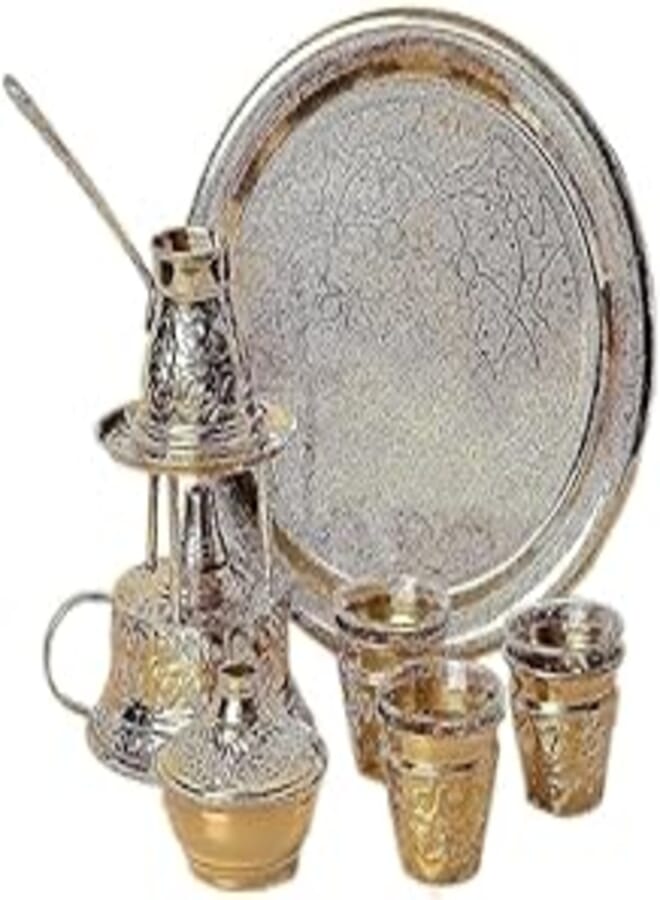 Copper set for coffee, 12 pieces