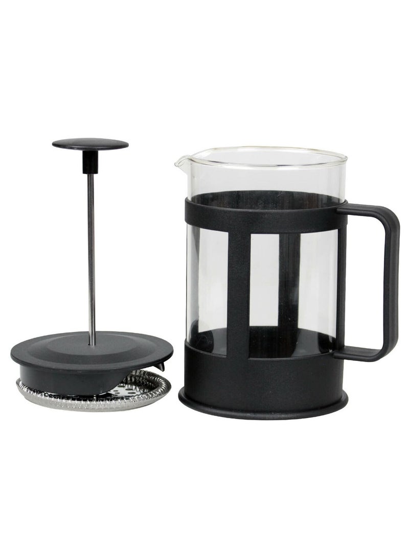 DubaiGallery French Press Glass Coffee Maker Clear/Black 800ML - Image 4