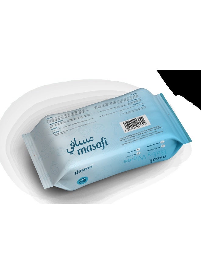 Masafi Pure Water Baby Wipes 80 Pcs X 20 - Image 4