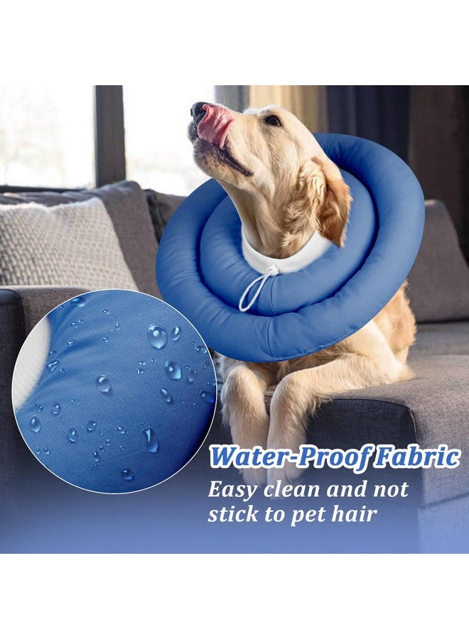 IDOMIK Dog Recovery Collar, Waterproof Soft Dog Cone After Surgery, Comfy Protective Elizabethan Collar Alternative for Dogs Cats, Adjustable Pet Neck Donut Cone Anti-Licking Biting Wounds - Image 2