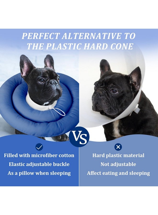 IDOMIK Dog Recovery Collar, Waterproof Soft Dog Cone After Surgery, Comfy Protective Elizabethan Collar Alternative for Dogs Cats, Adjustable Pet Neck Donut Cone Anti-Licking Biting Wounds - Image 3