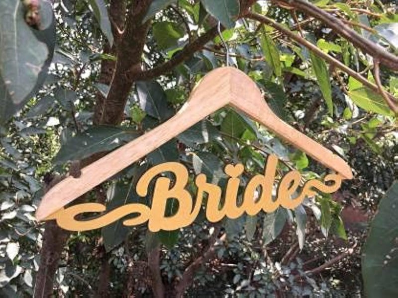 The Bride Made Wooden Hanger | Bride Outfits Hanger - Image 2
