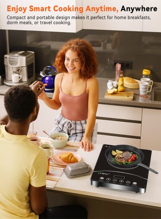 Digital Infrared Cooker With 3500W Ceramic Heating Element, 4 Digit LED Display, Touch Control, 8 Power/Temperature Levels For Adjustment, 3hr Programmable Timer - view 3