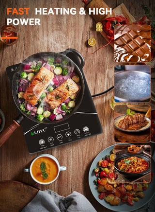 Digital Infrared Cooker With 3500W Ceramic Heating Element, 4 Digit LED Display, Touch Control, 8 Power/Temperature Levels For Adjustment, 3hr Programmable Timer - view 4
