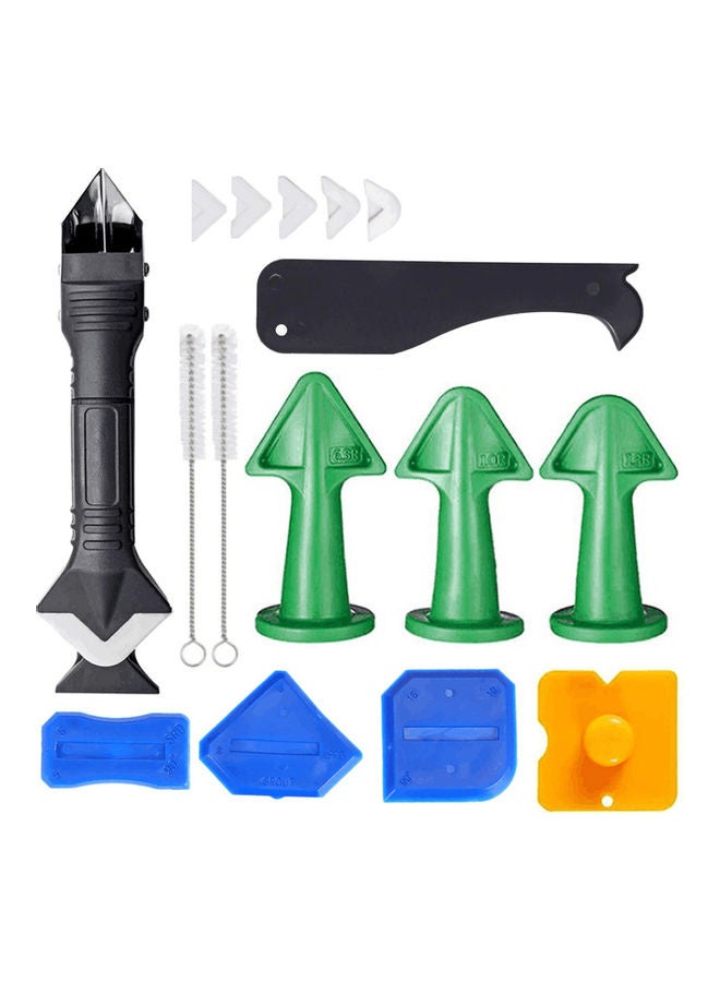 NIBEMINENT 17-Piece Caulk Remover Tools Kit Multicolour - Image 1