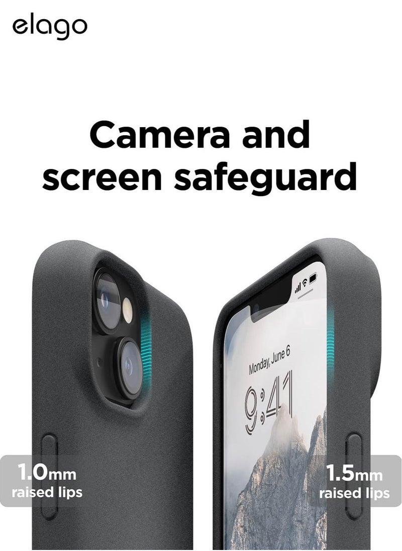 Elago غطاء حماية Pebble لهاتف iPhone 14 Plus (مطلي بطبقة من Pebble) - رمادي غامق  - Image 5