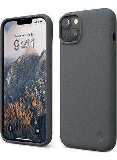 Elago Pebble for iPhone 14 Plus Case Cover (Pebble Coated) - Dark Grey  - Image 1