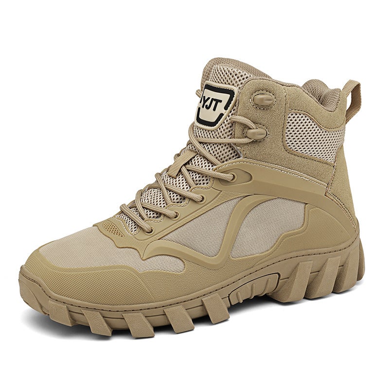 Large Size Men'S High-Top Hiking Boots Outdoor Casual Hiking Shoes Hiking Shoes Breathable Wear-Resistant Combat Boots - Image 1