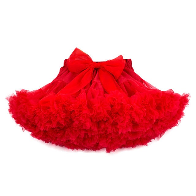 New Spring/Summer Kids Tutu Skirt Red 