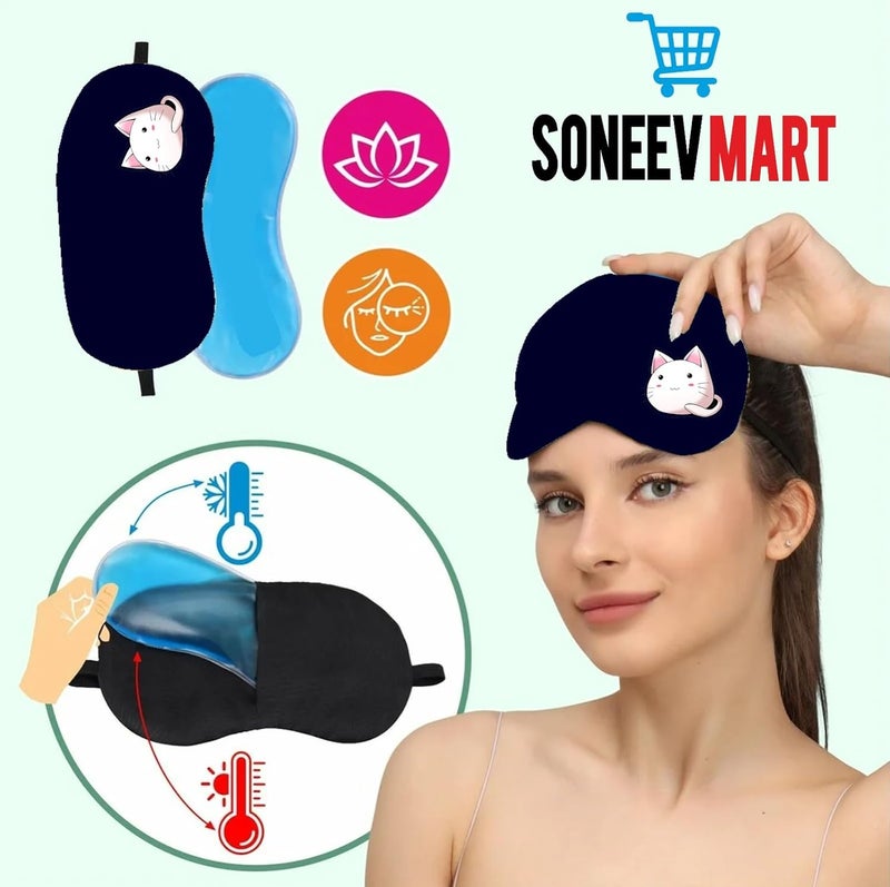Luxurious Gel Eye Mask for Soothing Relaxation and Stress Relief Reusable and Cold Therapy Ideal for Puffy Eyes Dark Circles Headache Relief PACK OF 2 - Image 5