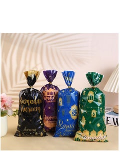 Y&D 100Pcs Ramadan  Eid Mubarak Gift Bags Plastic Cookie Candy Bag Ramadan Kareem Decor  - Image 4