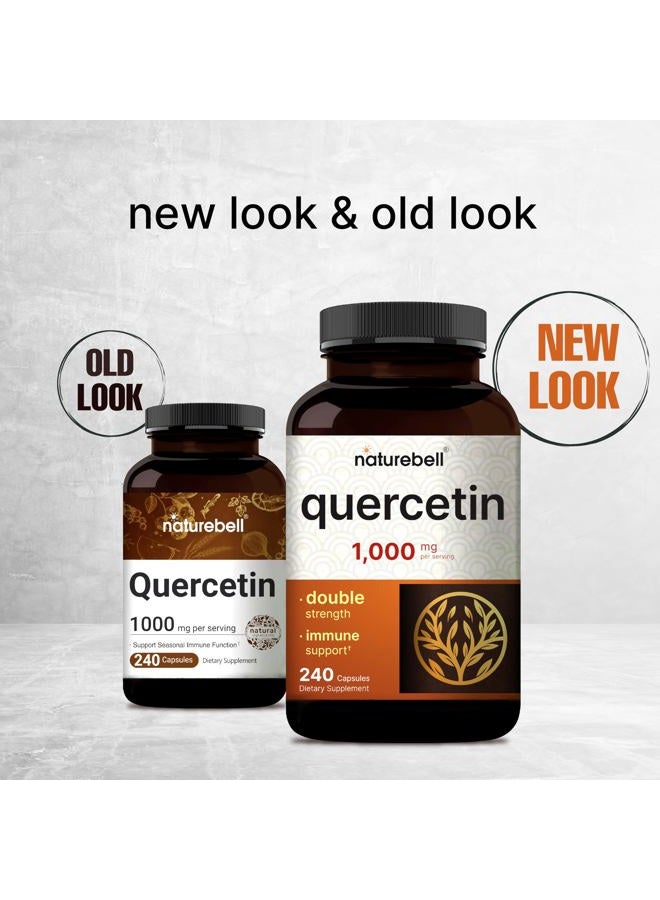 NatureBell Quercetin 1000mg Per Serving, 240 Capsules, Super Immune Vitamins and Quercetin Vitamins, Powerfully Supports Cardiovascular Health, Immune System and Bioflavonoids for Cellular Function - Image 5