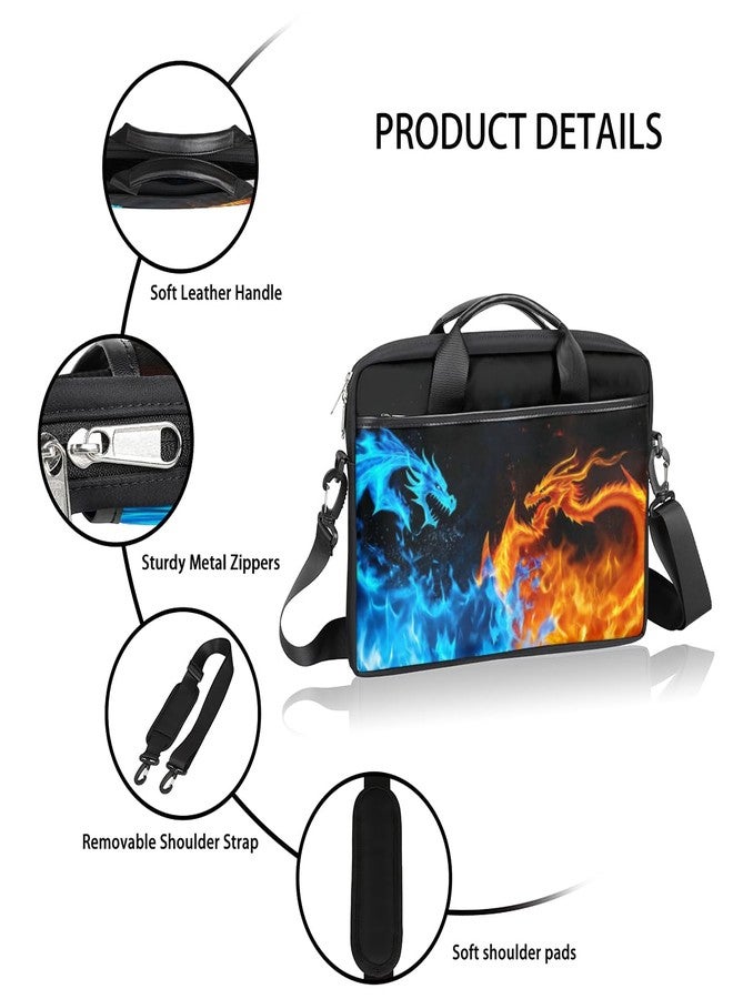 SinSenMa Dragon Water Fire Laptop Case Bag for Boys Men,15.6 inch Messenger Shoulder Bags,Water Resistant Notebook Computer Bag Briefcase Sleeve Carrying for Work,School - Image 5