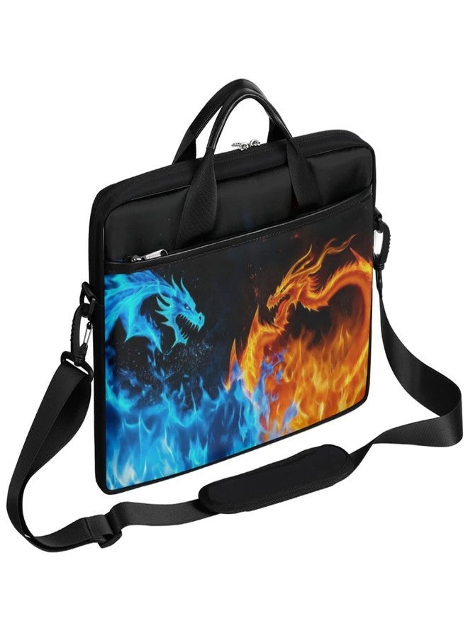 SinSenMa Dragon Water Fire Laptop Case Bag for Boys Men,15.6 inch Messenger Shoulder Bags,Water Resistant Notebook Computer Bag Briefcase Sleeve Carrying for Work,School - Image 1