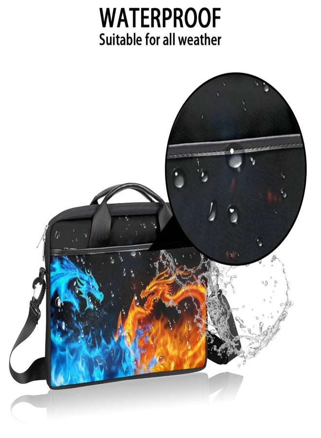 SinSenMa Dragon Water Fire Laptop Case Bag for Boys Men,15.6 inch Messenger Shoulder Bags,Water Resistant Notebook Computer Bag Briefcase Sleeve Carrying for Work,School - Image 4