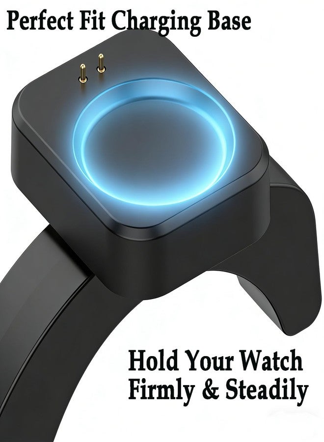 BLIKEJIN حامل شحن مغناطيسي لساعات Amazfit Cheetah 2 Ultra/Pro و Active 3 Premium و T-Rex 3/3 Pro/Ultra 2 و Active Max و Balance 1/2 و Helio Strap مع كابلين (USB-A و USB-C) - Image 3