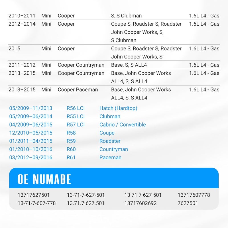 NOVAPARTS أنبوب خرطوم سحب الهواء البارد NOVAPARTS لسيارة ميني كوبر 2010-2015 - Image 2
