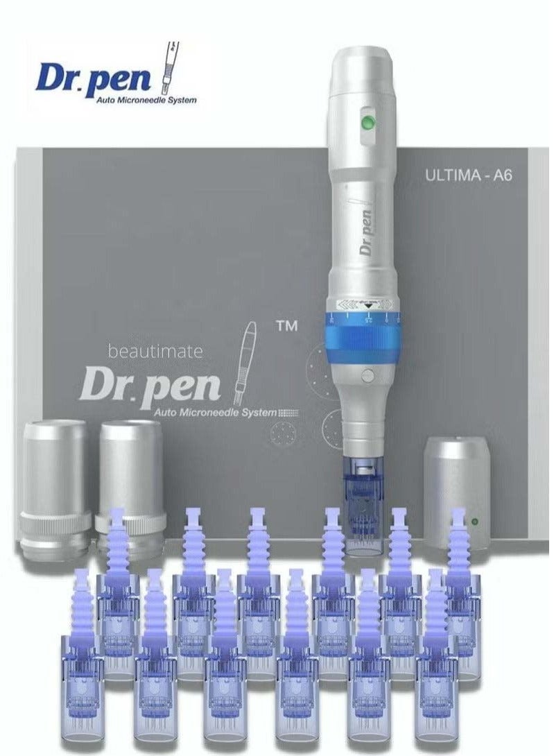 Dr.pen Dr. Pen A6 Original Microneedle Pen Electric Cordless Professional Skincare Set, Includes an Additional 12 Pieces of 12 Needles. - Image 1