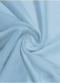 Raymond Raymond Home Single Sheet 120 Thread Count Luxirious Mercerised 100% Cotton Bedding Solid Pre Shrunk Percale Finish Bed Linen 2 Bedsheet and 2 Pillow Case - Sky Blue (152 * 229 CM)  - Image 5