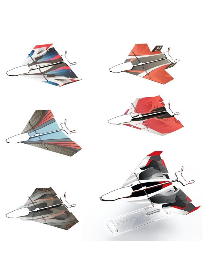 PowerUp Paper Airplane Templates Models 12 Paper Airplane Templates For The 2.0 3.0 & 4.0. Includes Color Templates & Display Stand Models. For Hobbyists And Tinkerers  - Image 1
