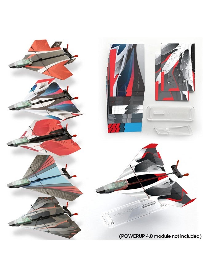 PowerUp Paper Airplane Templates Models 12 Paper Airplane Templates For The 2.0 3.0 & 4.0. Includes Color Templates & Display Stand Models. For Hobbyists And Tinkerers  - Image 4