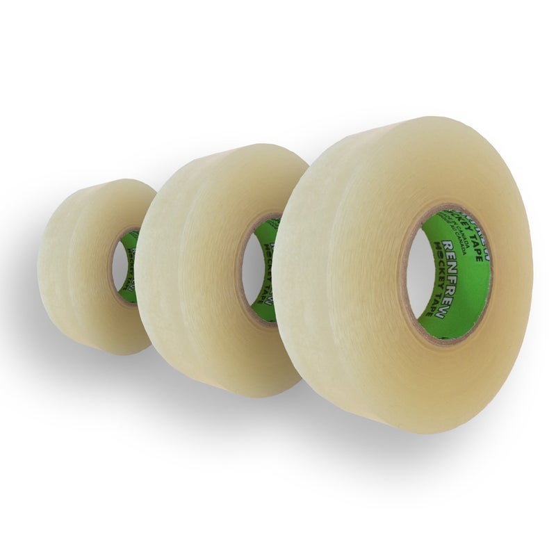 Renfrew Clear Polyflex Shin Sock Hockey Tape, 3 Rolls (1" x 25m) - Image 2