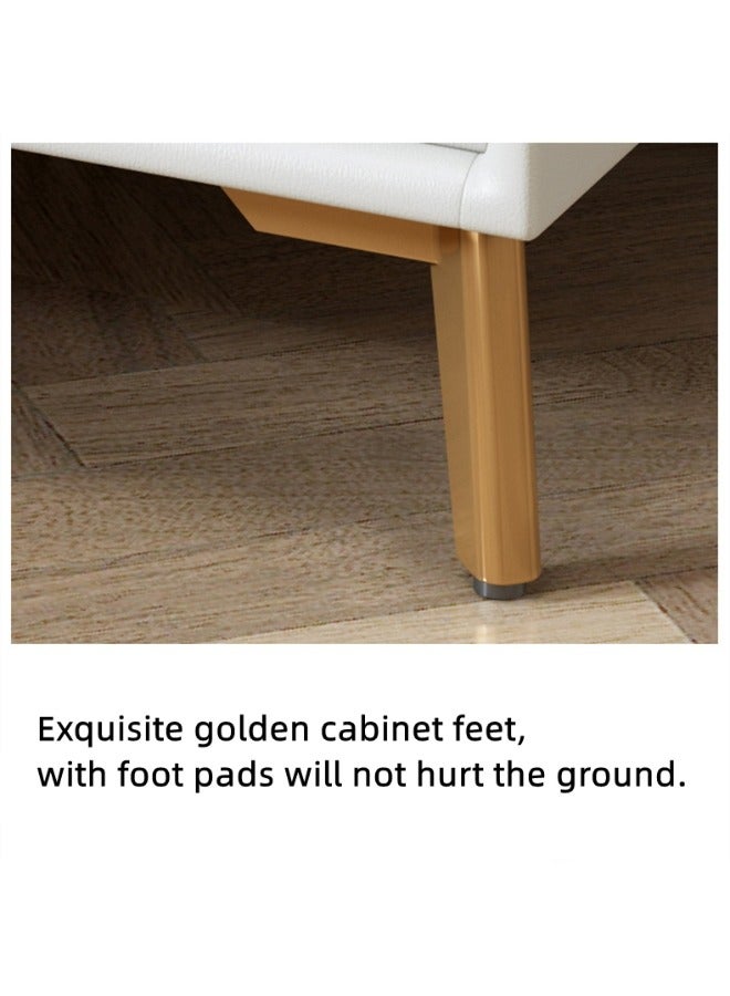 الأمويلات طاولات جانبية طاولة سرير ذكية مقاس 50×40×46سم – شحن لاسلكي، سماعة بلوتوث، إضاءة 3 ألوان وإدراج خشب كبيرة درجان – كومدينه أنيق مع تسريحة غرفة نوم عصرية – كمدينة بجانب السرير - Image 5