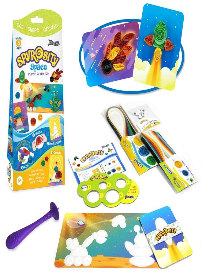 Quill On Spyrosity Space – Ocean Theme Pack for Fun Quilling Activity - Quick & Easy Arts & Crafts Kit – Creative Toy for Boys & Girls Age 5 & Above - Image 1