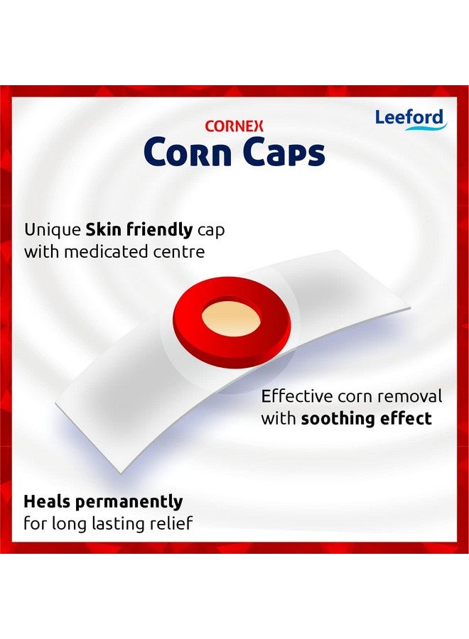 Leeford Cornex Corn Caps 40 Strips - Medicated Plaster Bandage Skin Friendly Cap |Soothing Effect, Helps For Fast, Effective And Easy To Deep Foot Corn Remover - Image 2