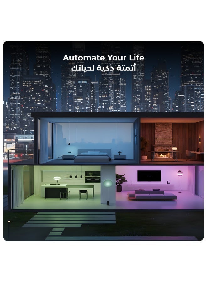 لوميف لمبات ذكية تدعم اليكسا و جوجل هوم  من لوميف تعمل بقوة 12 واط -إضاءة ليد ذكية E27 ,تعمل بالواي فاي RGB WW /WC    ,  16مليون لون قابلة للتعتيم .1100 لومن , 2 قطعة   تعمل بدون hub - Image 5