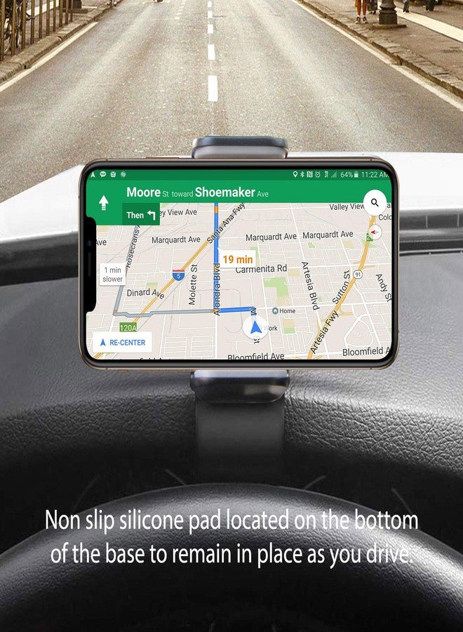 cellet Phone Holder for Car, Dashboard Cell Phone Holder - Clip On Dashboard Car Cradle Compatible for iPhones, Samsung Galaxy Smartphones, Google Pixel, Moto and More - Image 3