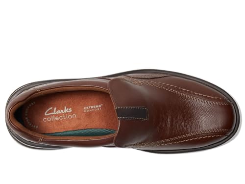 clarks حذاء كلاركس للرجال جيسلر ستيب لوفر، جلد بني، 10 - Image 2