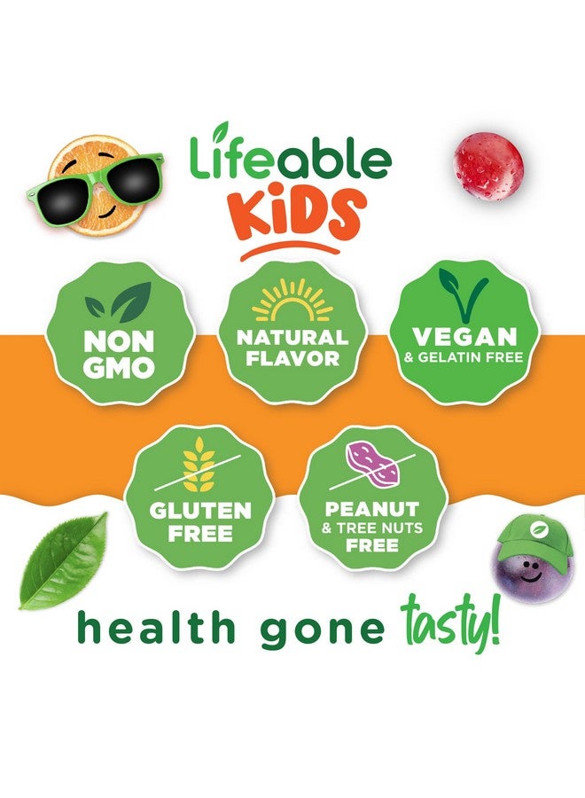 Lifeable Kids Immune Support Gummies | Elderberry Vitamin C and Zinc | Great Tasting Immune Support Supplement Elderberry Gummies for Kids | Kids Elderberry Gummies for Boys, Girls | 90 Gummies - Image 4