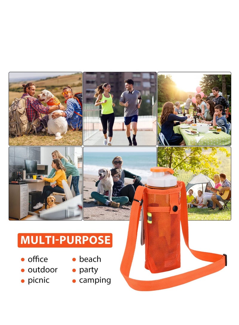 Generic Water Bottle Holder, Water Bottle Carrier, with Adjustable Shoulder Strap Beach Bottle Bag Water Bottle Sling Dog Water Bottle Sleeve for Sports Gym Hiking Camping Walking - Image 4