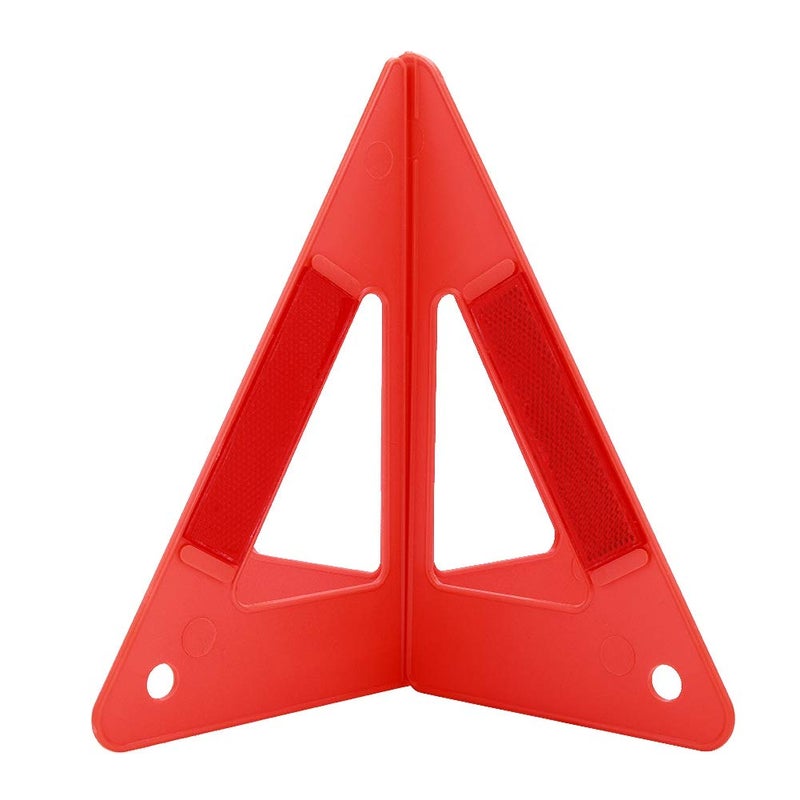 Portable Car Emergency Breakdown afety Triangle Kit Road Emergency Warning Reflector Roadside Reflective Early Warning Sign Foldable of Emergency Car Kit