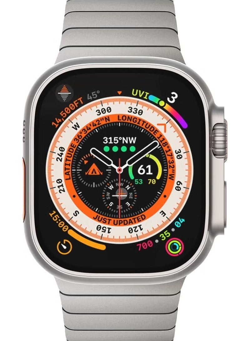 أوشن متوافقة مع أبل ووتش الترا الفرقة 49 ملم 45 ملم 44 ملم 42 ملم 41 ملم 40 ملم 38 ملم، الرجال والنساء الفولاذ المقاوم للصدأ الفرقة ل Ultra 2 iWatch Series (باللغة الإنجليزية) ص/8/7/6/5/4/3/2/1. - Image 2