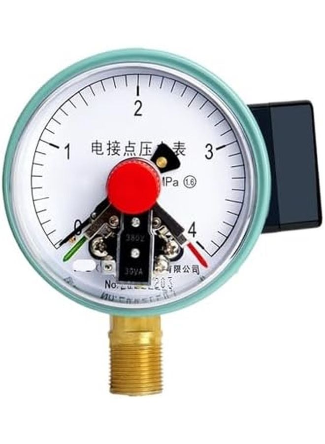 YXC 100 Magnetic Assist Electric Contact Pressure Gauge 0 4mpa 220V 380V 30VA - Image 1