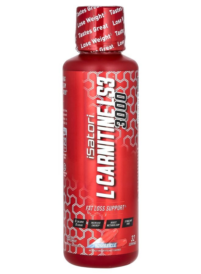 iSatori L-Carnitine LS3 3000 Bombsicle 3000 mg 16 fl oz (473 ml) - Image 1