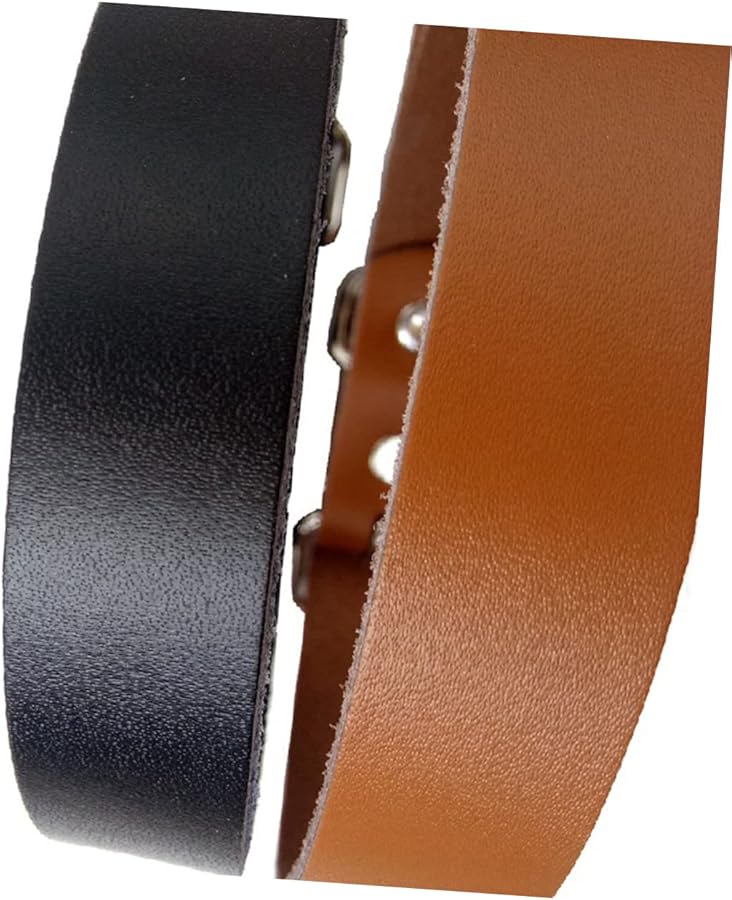 طوق كلب فاخر من جلد البقر البني مناسب للكلاب الصغيرة والمتوسطة الحجم مريح في الارتداء - Image 3