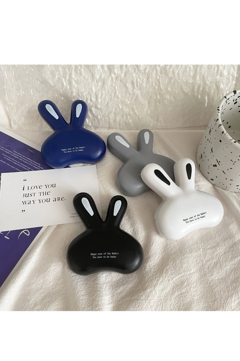 دارك هورس حافظة عدسات لاصقة محمولة بتصميم أرنب لطيف مكونة من 4 قطع مع مرآة وحافظة للعدسات اللاصقة وصندوق للعناية بها - Image 4