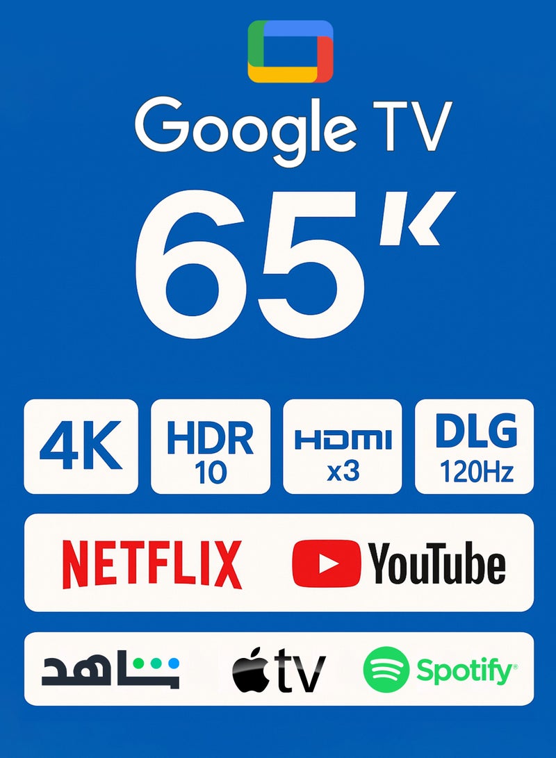 Arrow Smart Screen - 65 Inches - DLED - 4K UHD - Frameless - RO-65LCS120 - Image 2