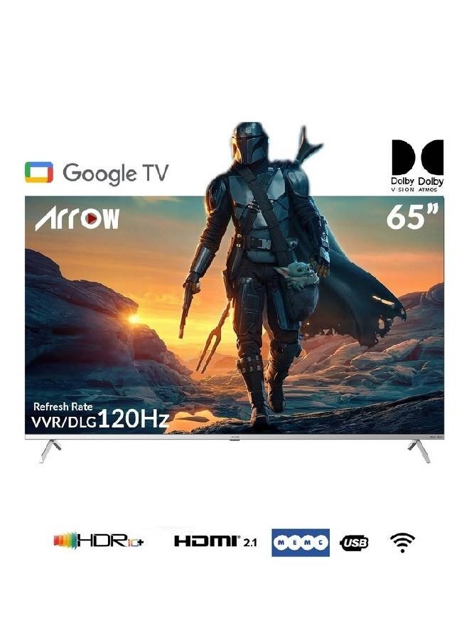 آركيو - شاشة سمارت - 65 بوصة - DLED - 4K UHD - بدون إطار - RO-65LCS120 - Image 1