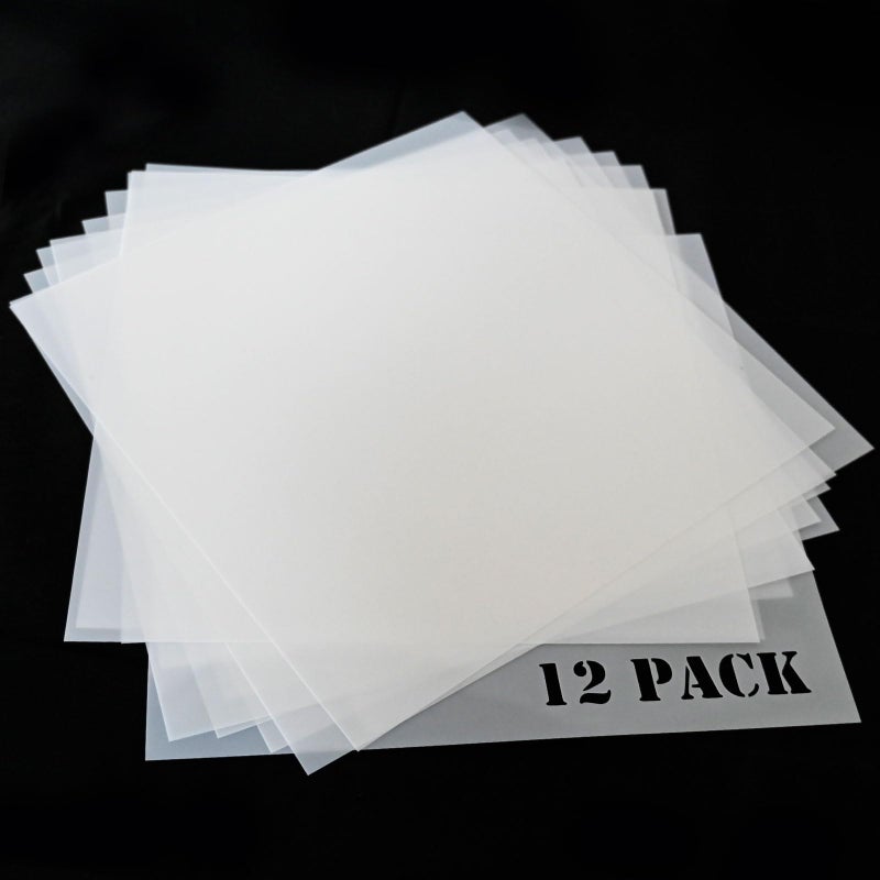 EGOSKY 12pcs 7mil Blank Stencil Material Mylar Template Sheets, 12 x 12inch Templates for Use with Cricut & Silhouette Machines - Image 5